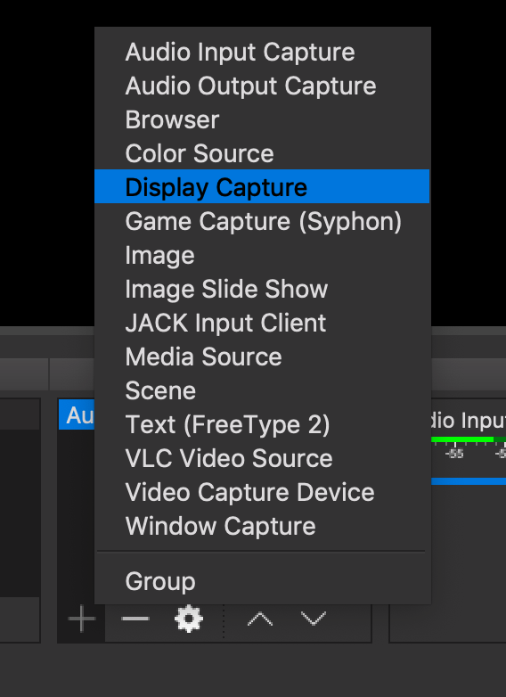 Add a new display capture
